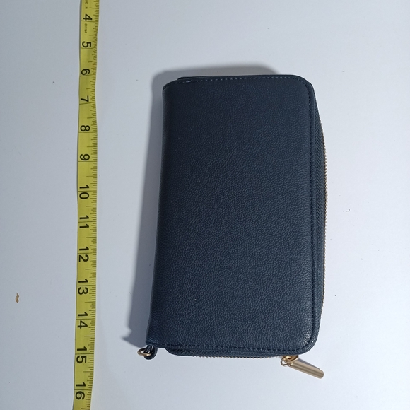 Thirty one Wallet All About the Benjamins Midnight Navy Pebble New - Picture 3 of 14